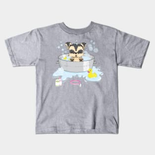 Bathing the puppy Kids T-Shirt